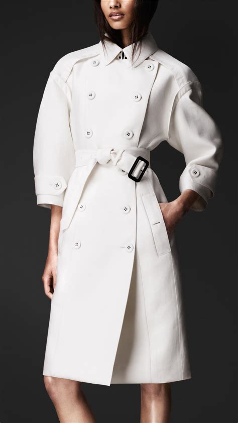 burberry prorsum white trench|authentic burberry trench coat.